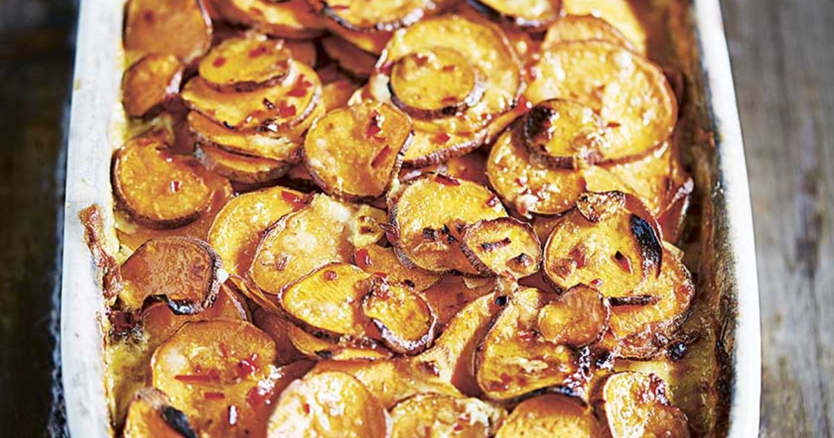 Food and Travel Magazine | Peanut sweet potato gratin