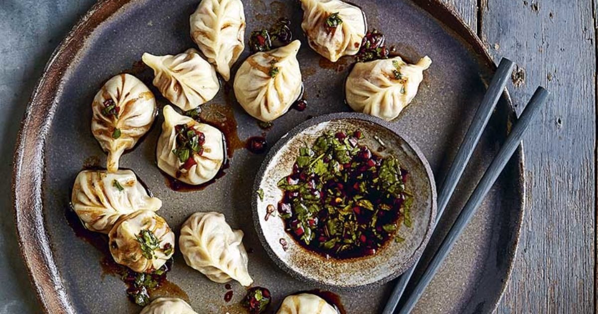 Pork potsticker dumplings Food and Travel magazine