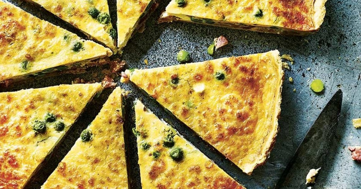 Food and Travel Magazine | Pea, pancetta and parmesan tart