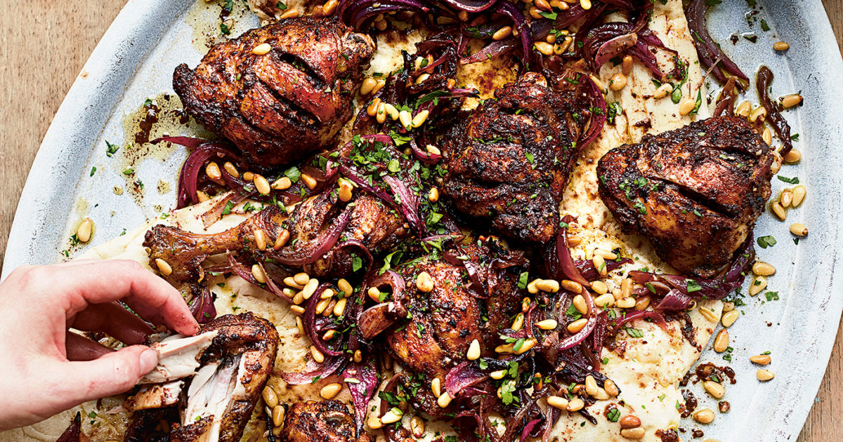 Mussakhan (roast chicken with sumac and… Food and Travel magazine