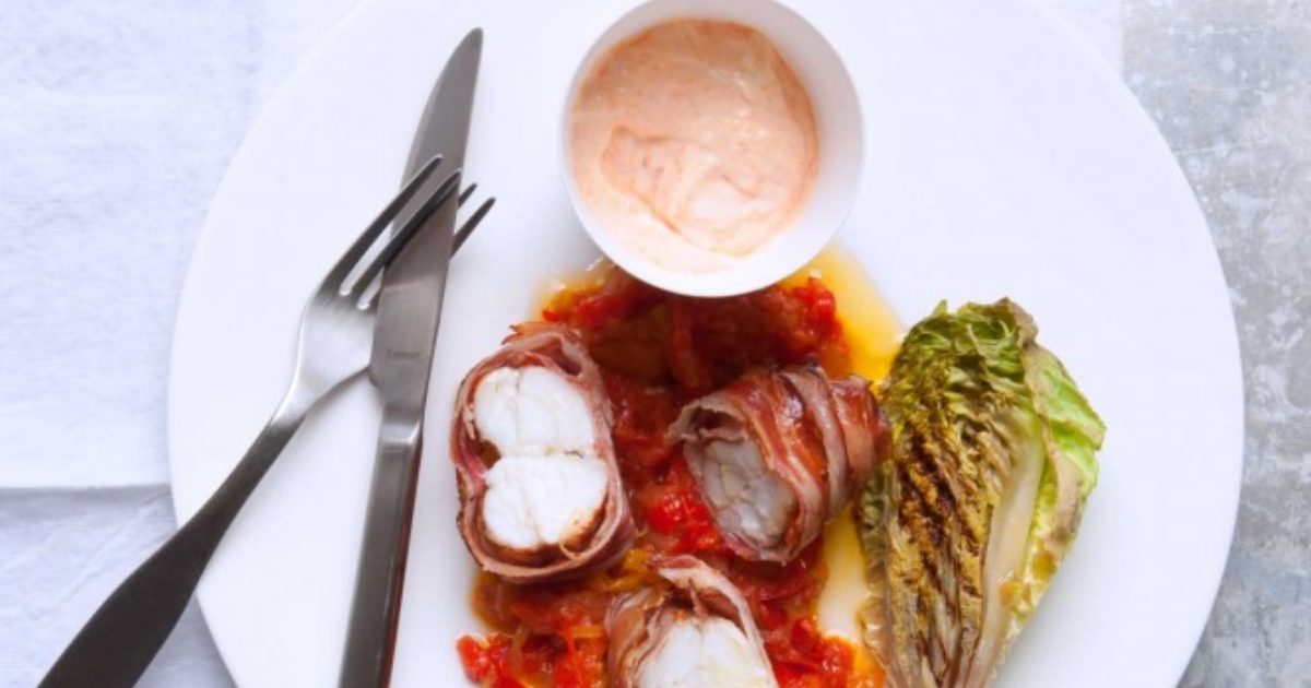Roasted pancetta wrapped monkfish tail… Food and Travel Magazine