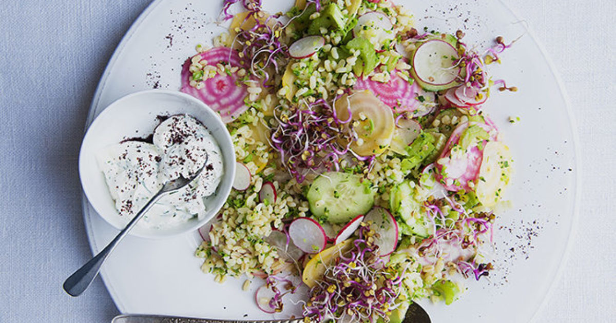 Broccoli and mint tabbouleh with sumac… Food and Travel Magazine
