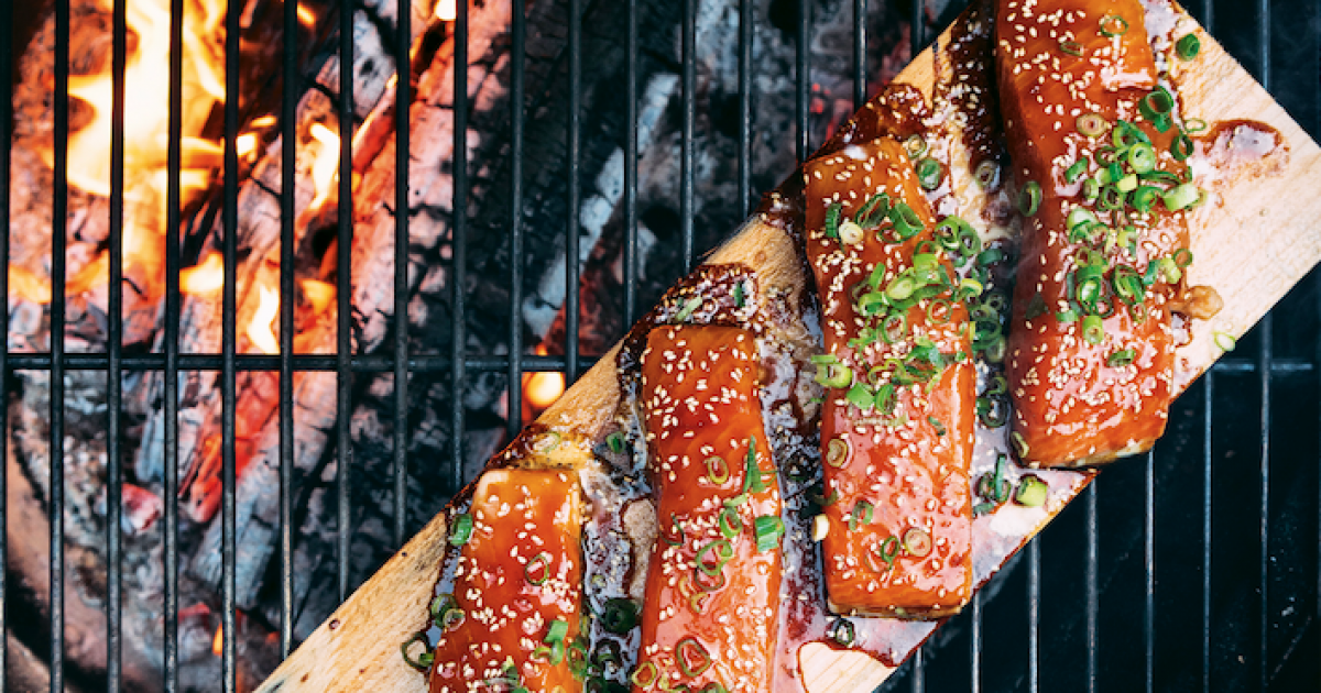 Food and Travel Magazine | Teriyaki cedar plank salmon