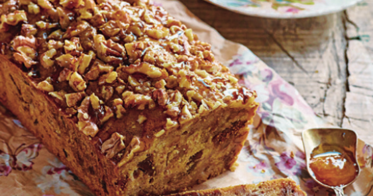 Food and Travel Magazine | Honey, Fig and Walnut Tea Bread