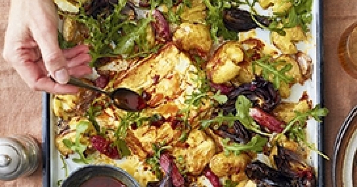 Food and Travel Magazine | Baked feta with radishes, potato and…