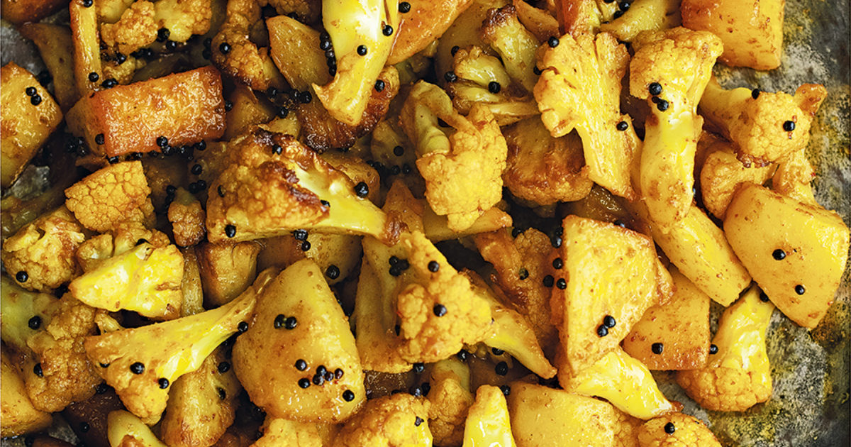 Cauliflower and potato nu shaak Food and Travel magazine