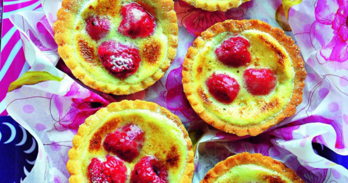 Food and Travel Magazine | Clotted cream and raspberry brulée tartlets