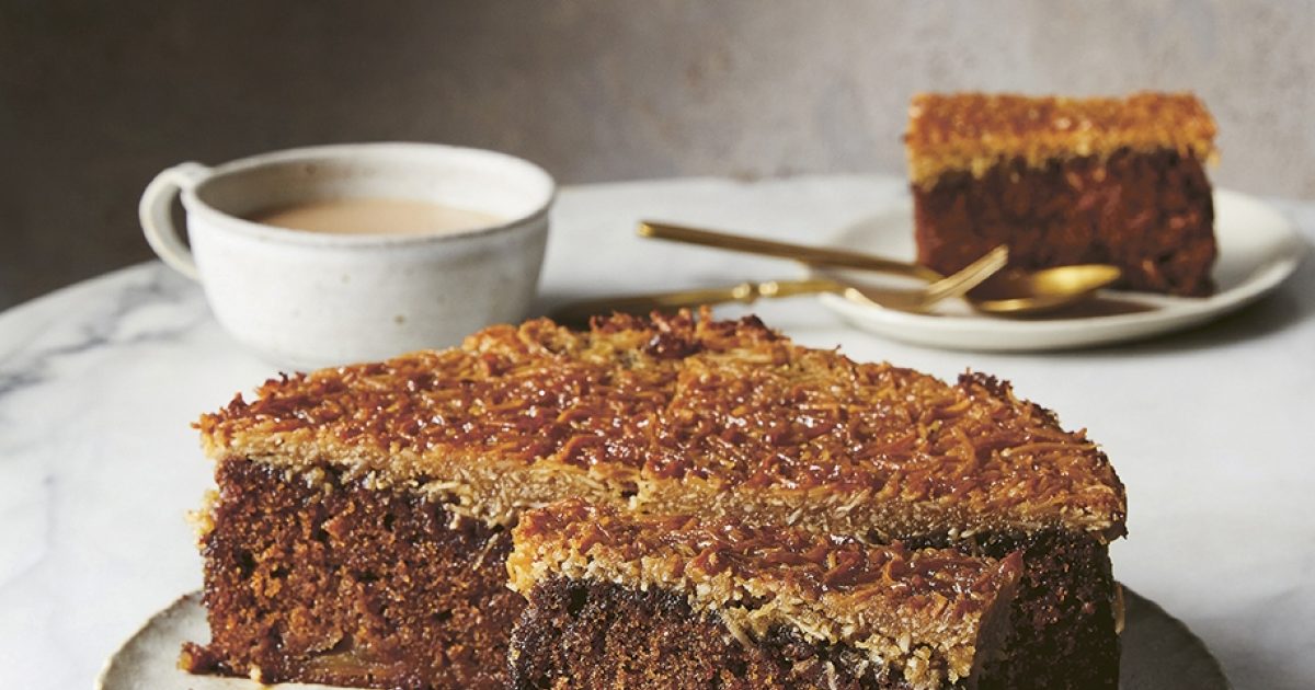 Food and Travel Magazine | Lumberjack cake with caramel coconut…