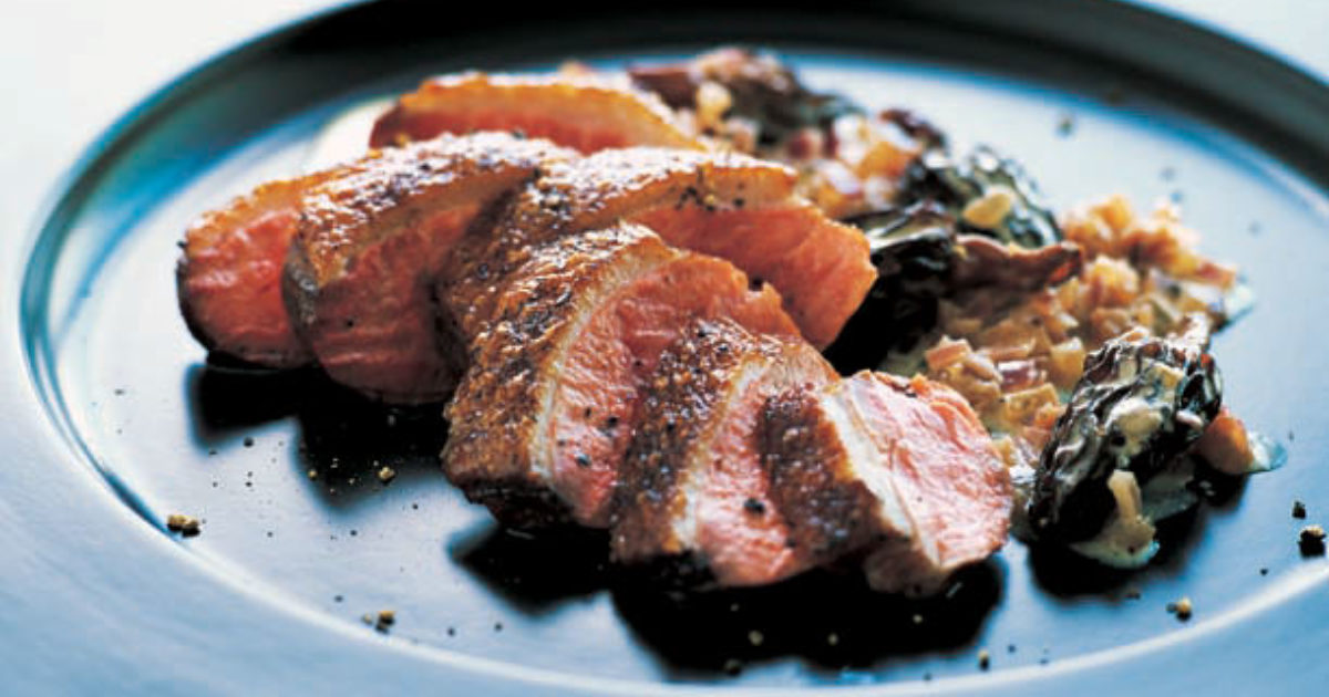 Duck breast with morels and Marsala sauce Food and Travel magazine