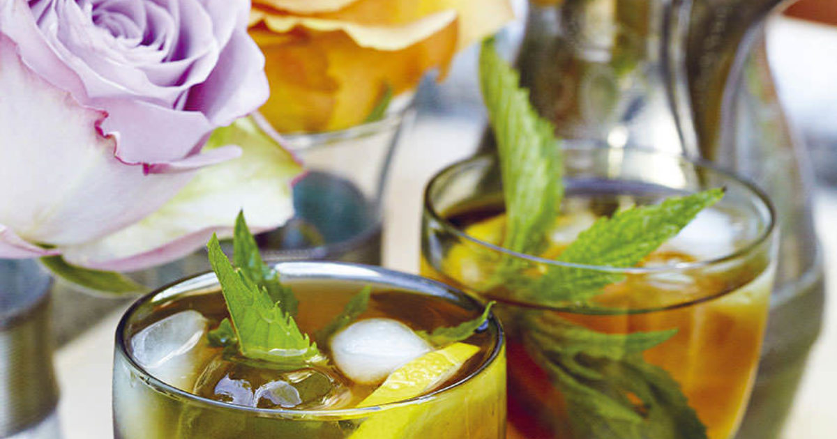 Mint tea cocktail Food and Travel magazine