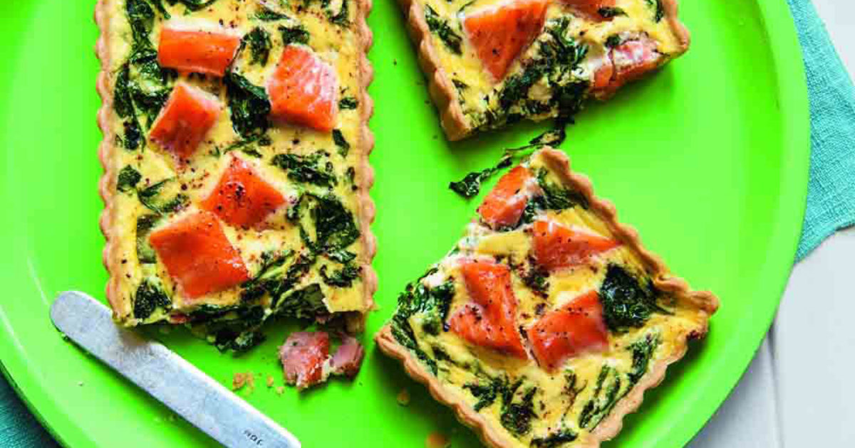 Food and Travel Magazine | Spinach and smoked salmon tart