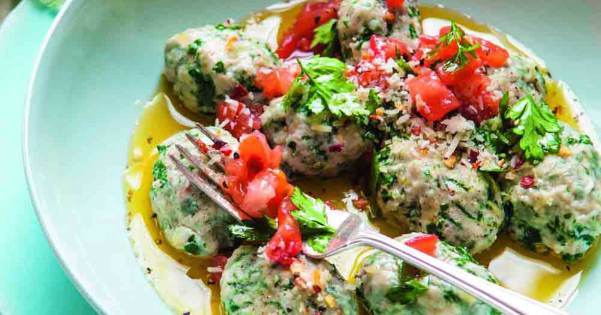 Food and Travel Magazine | Spinach and walnut malfatti with herby…