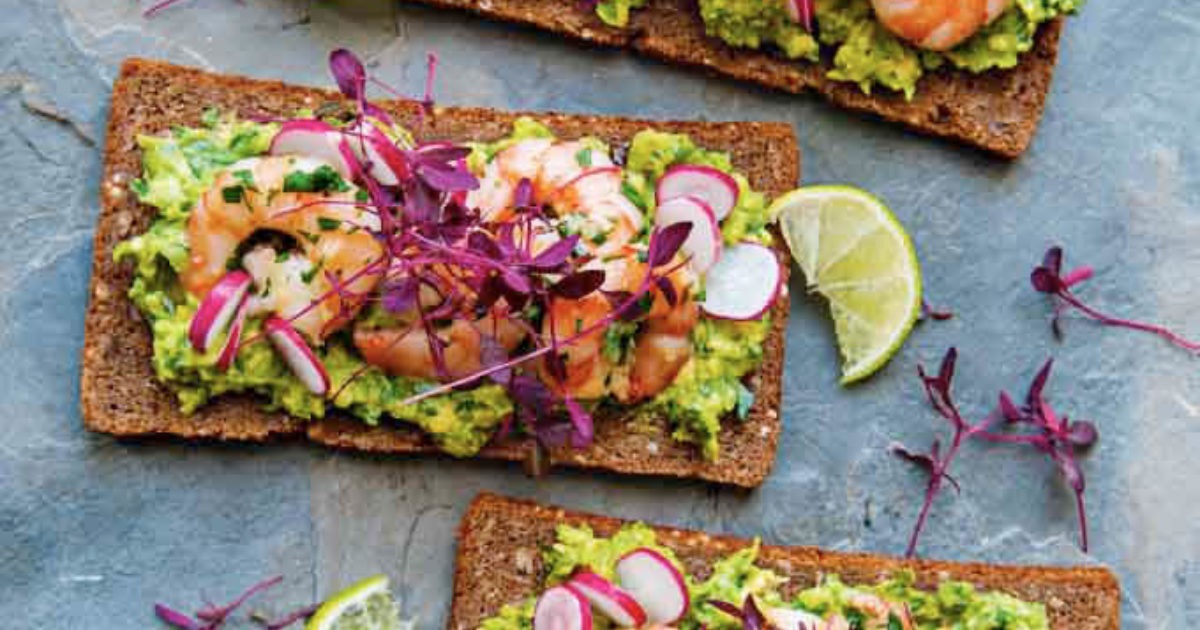 Food and Travel Magazine | Pumpernickel with tiger prawns, garlic…