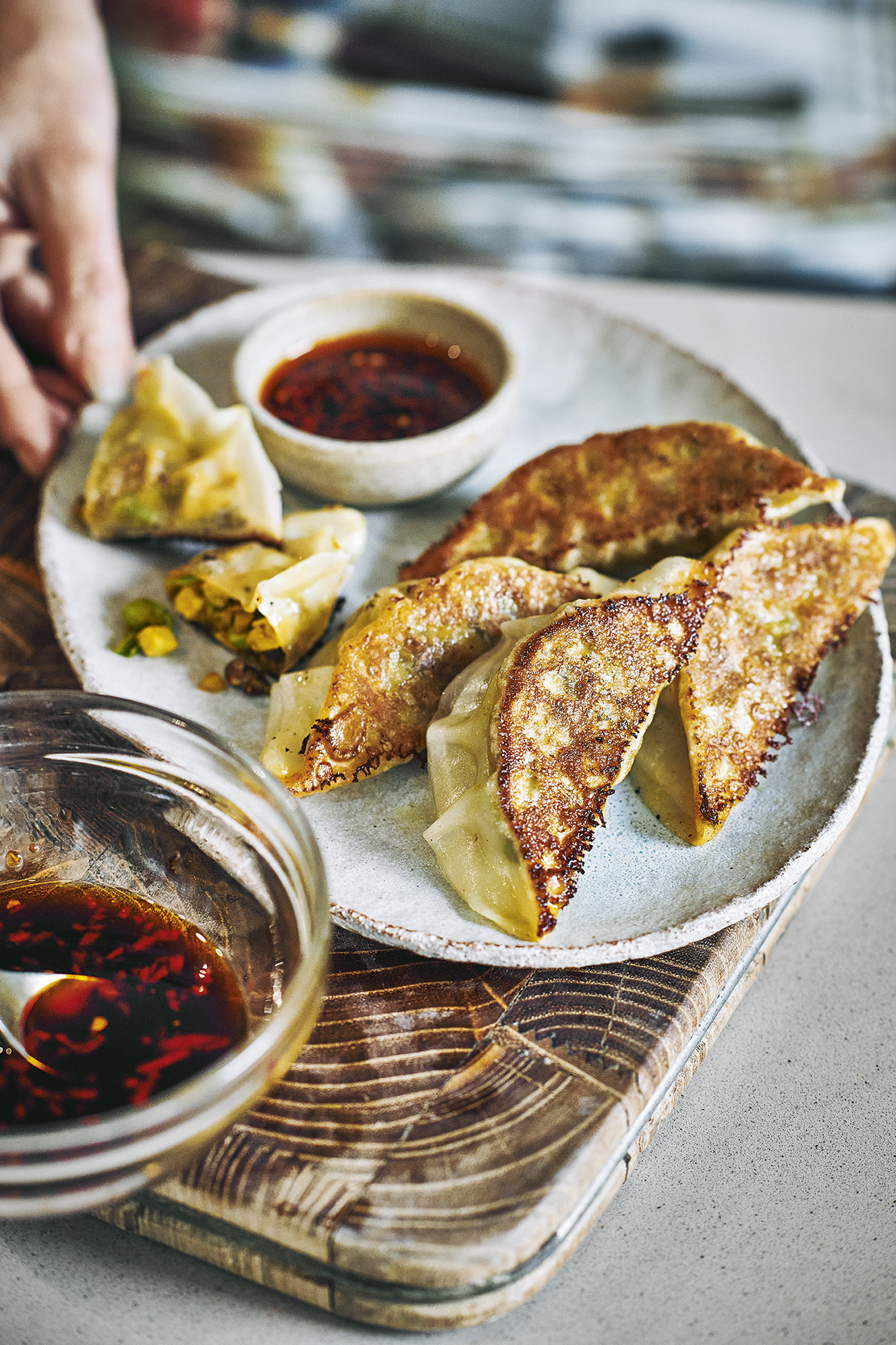 P87 steamed yasai gyoza