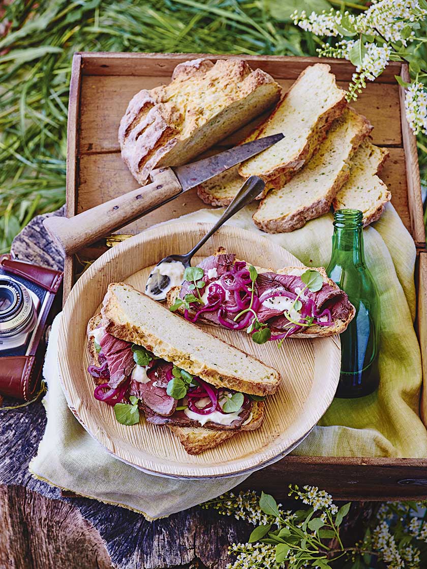 Soda Bread And Beef Sandwiches