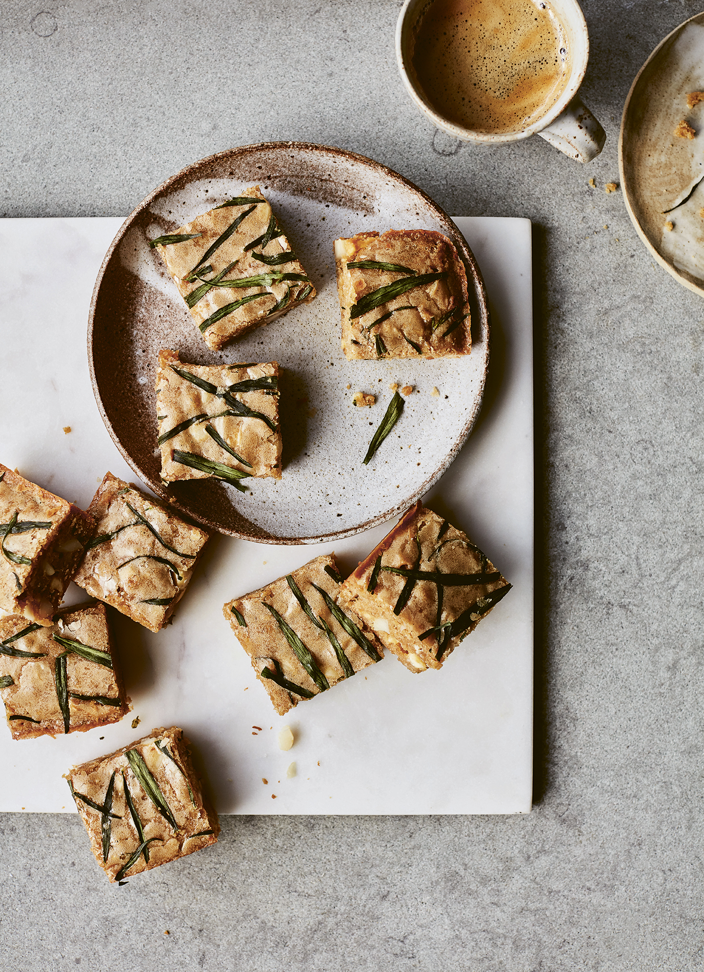 Tarragon blondies