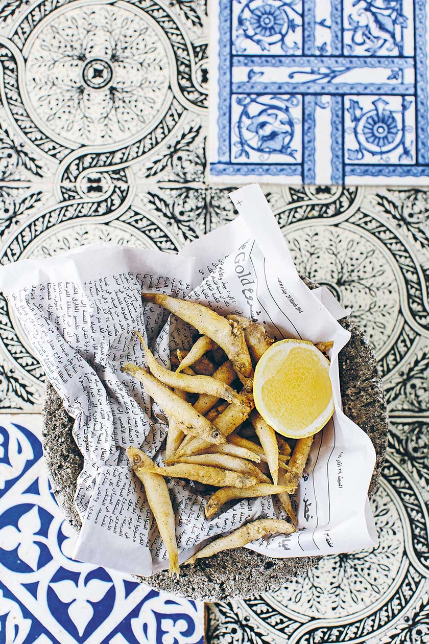 Deep-fried whitebait