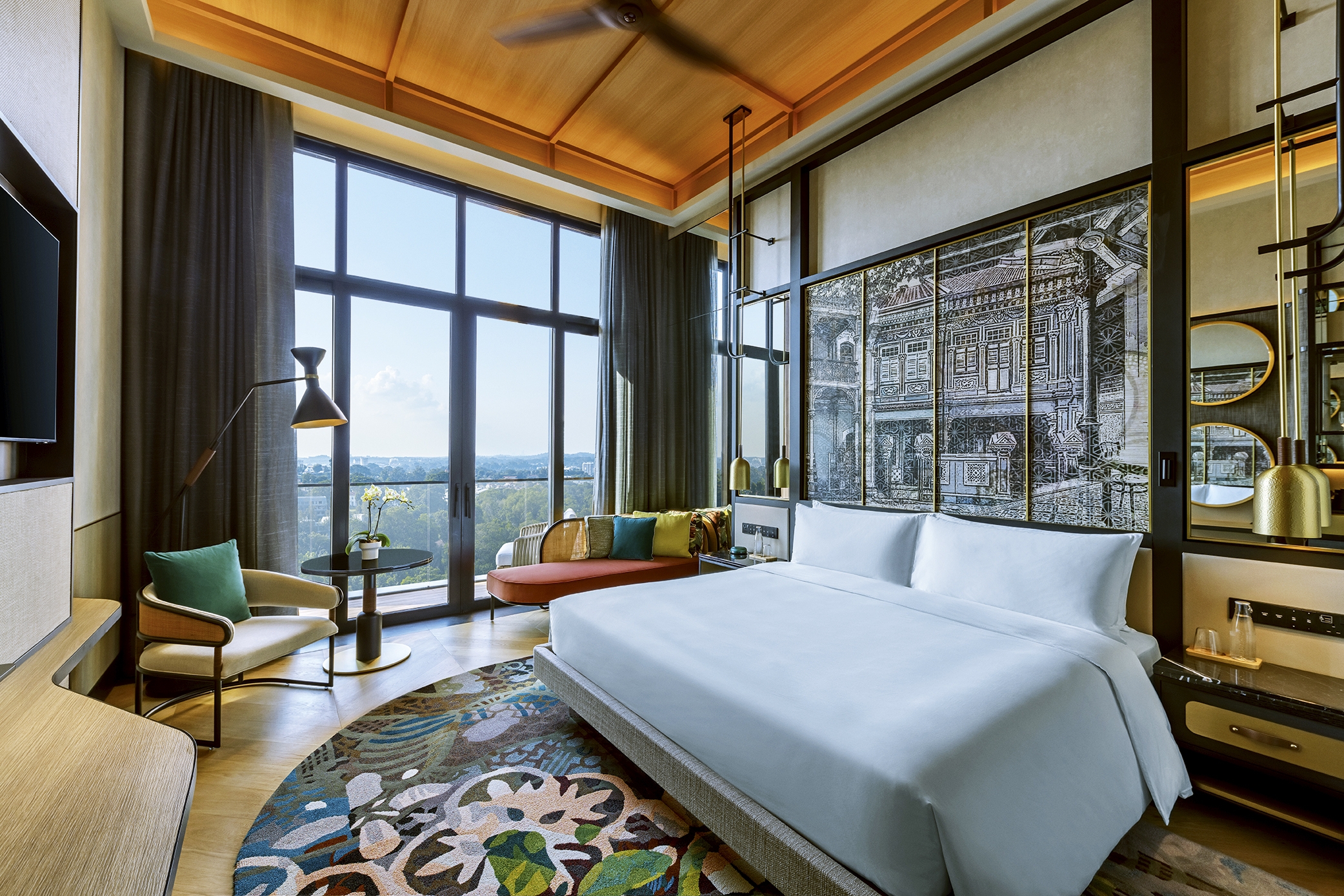 Artyzen Singapore Deluxe Balcony King Bedroom