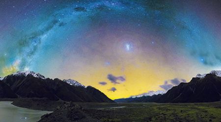 Milky Way over the Tasman Valley