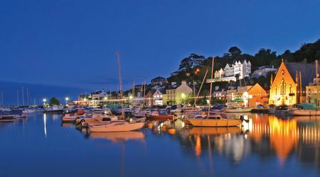 St  Aubins  Harbour By Night