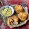 Cod, smoked haddock and trout fishcakes with tartar sauce