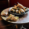 Crab claws with spiced dulse butter and rosemary and spring onion soda bread