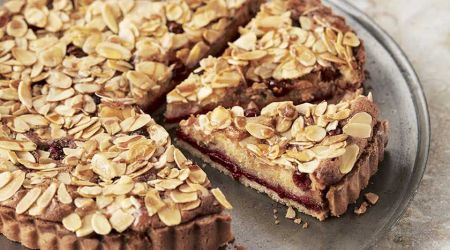 Cherry Bakewell tart