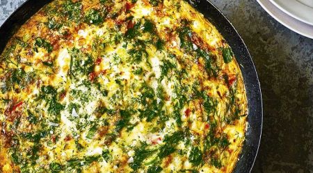 Cheddar Veg Cumin Frittata