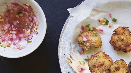 Thai Fishcakes With Cucumber Pickle Color
