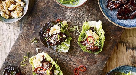 Mongolian Beef Lettuce Cups