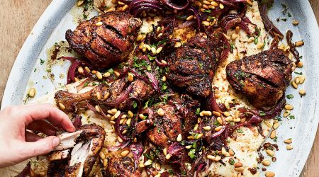 Roast Chicken With Sumac And Red Onions