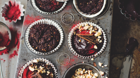 Hazlenut Beetroot and Chocolate Muffins screenshot