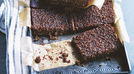 Sticky ginger tray bake