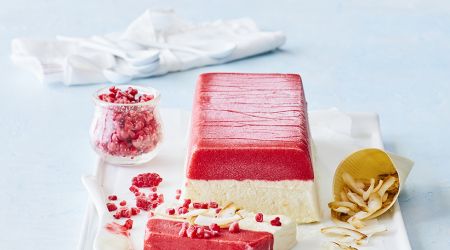 WEB Coconut and raspberry semifreddo