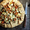 Pumpkin, blue cheese and walnut galette