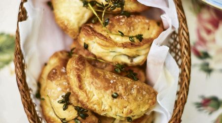 Mushroom potato and cumin bourekas