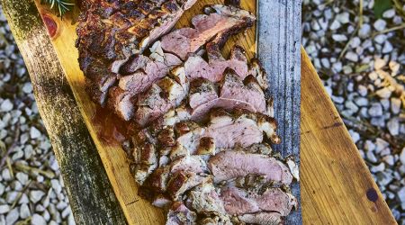 Butterflied leg of lamb