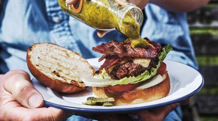 Bone marrow beef burgers