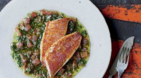 Red mullet with sauce vierge