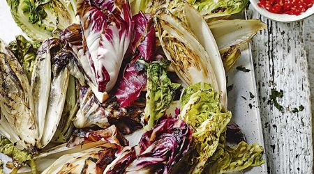 Chargrilled Leaves With  Burnt  Dressing