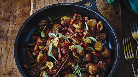 Sauteed Chestnuts With Maple Syrup