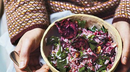 Beetroot pilaf