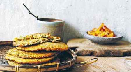 Kimchi pancakes