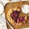 Stone fruit galette with marzipan and long pepper