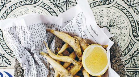 Deep-fried whitebait