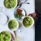 Pea and chervil soup with pancetta