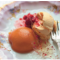 Peach Melba ice cream