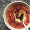 Baked lemon custard brûlée