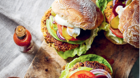 Black Bean and Carrot burgers