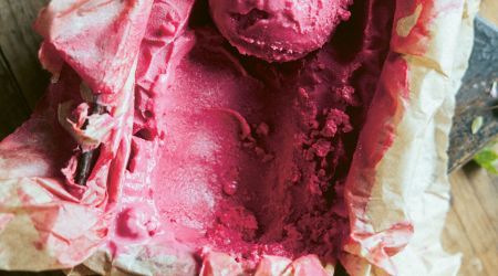 BEETROOT AND CARDAMOM ICE CREAM